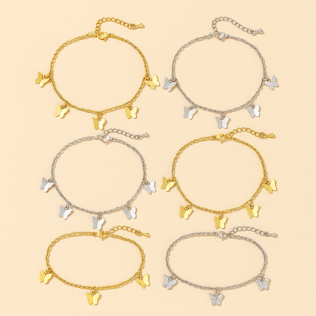 Wholesale Butterfly Anklets