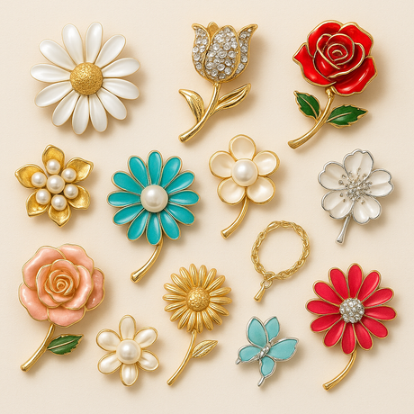 Wholesale Flower Brooches