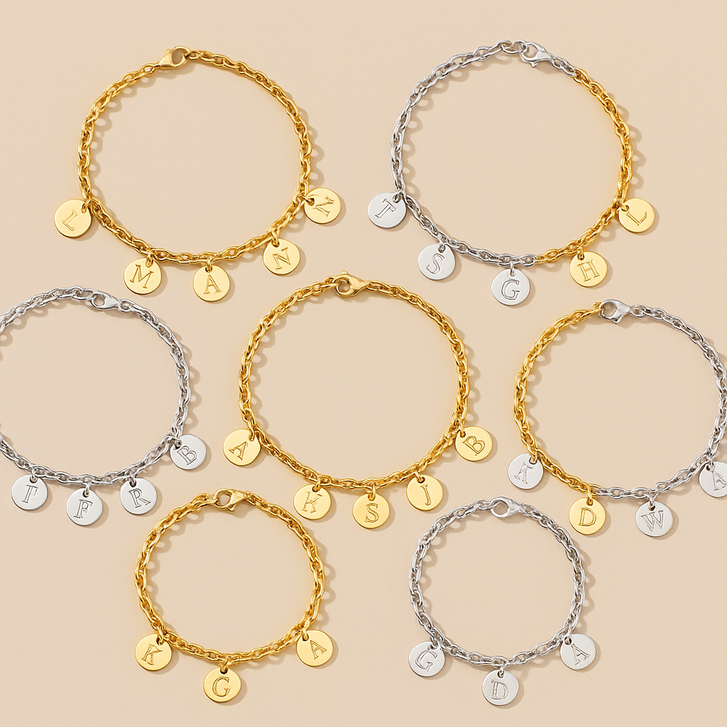 Wholesale Initial Anklets