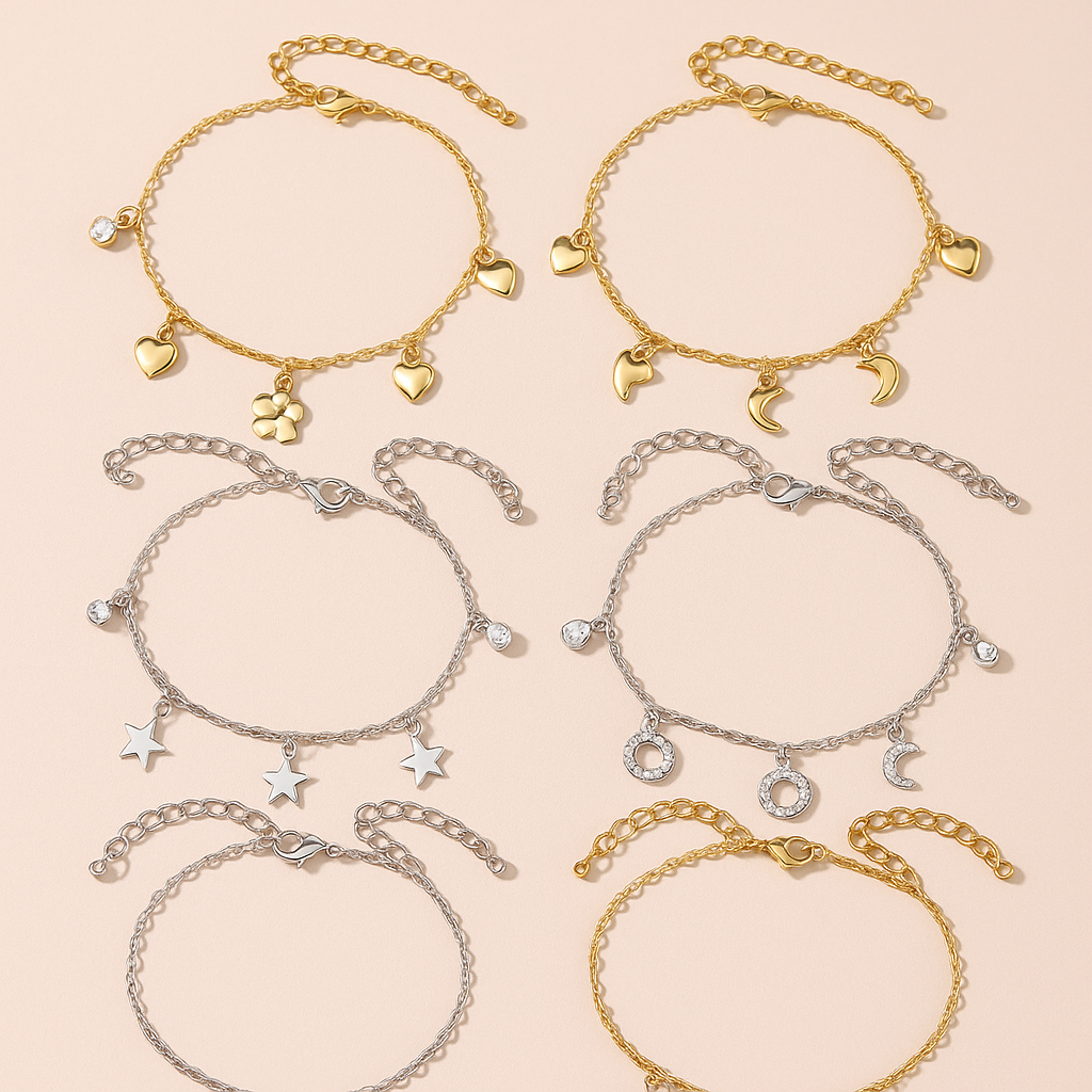 Wholesale Moon/Stars Anklets