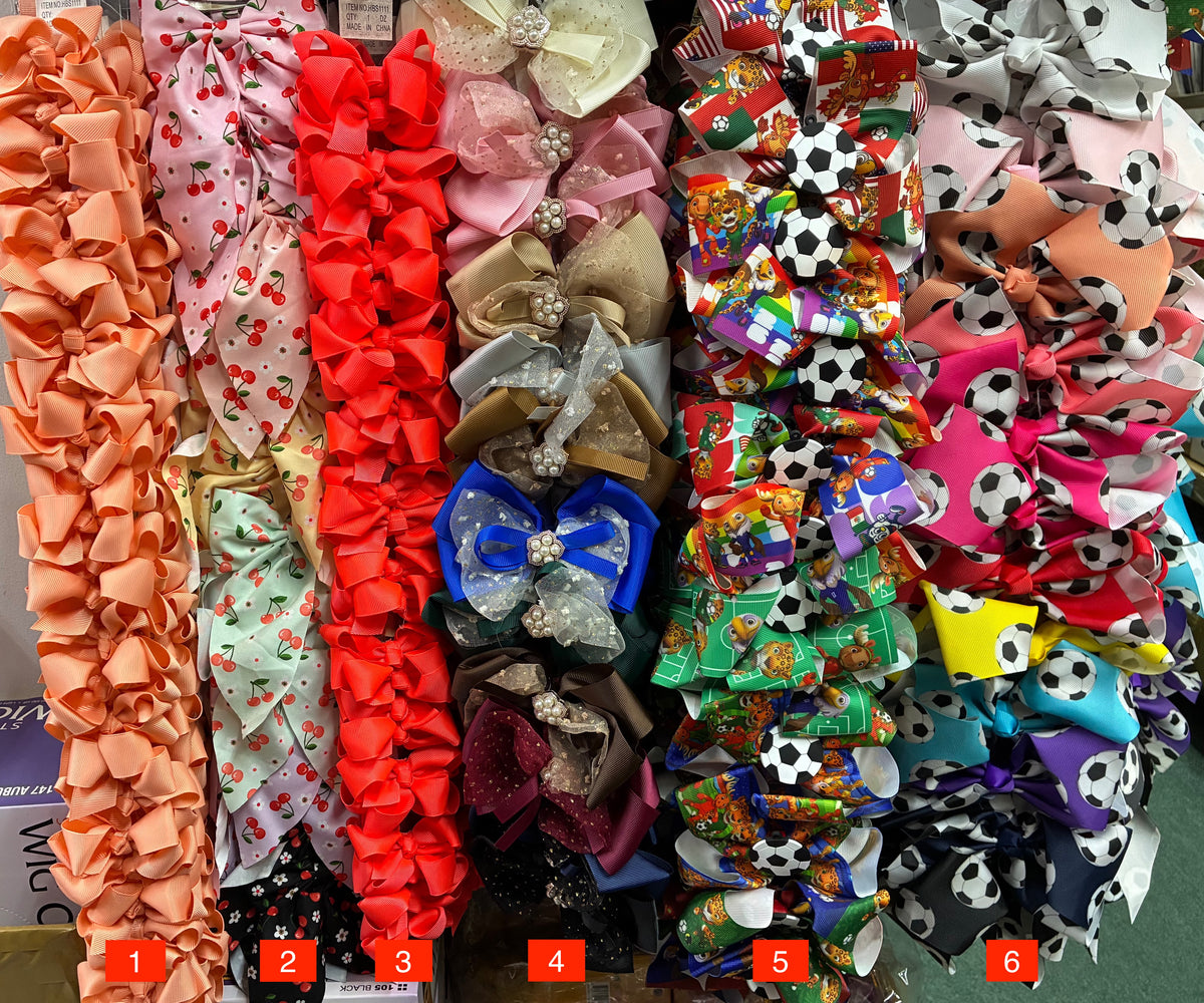 Wholesale Design Hair Bows #01BOT (12/24PC)