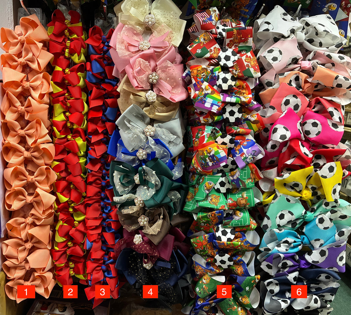 Wholesale Design Hair Bows #01BOT (12/24PC)