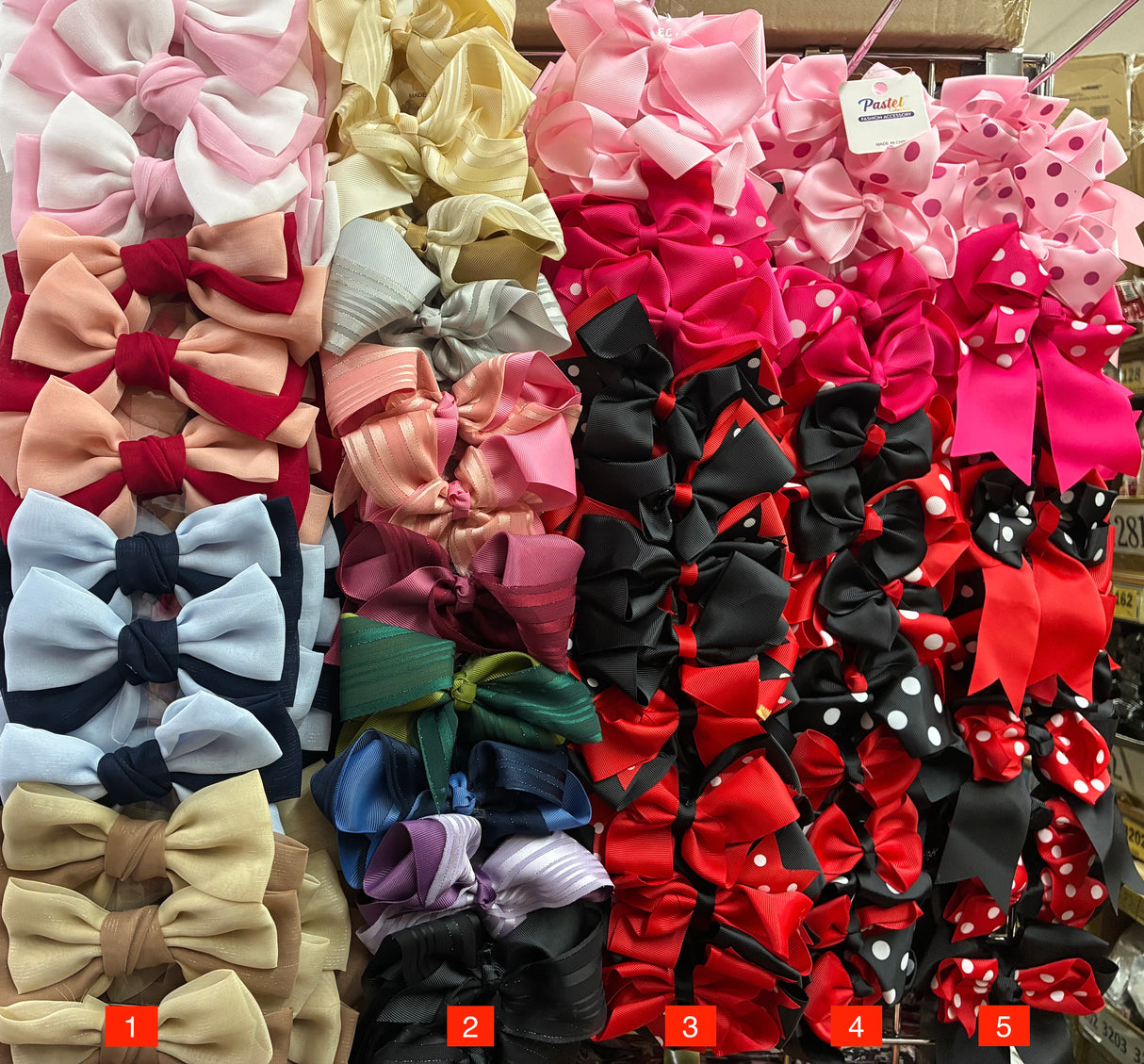 Wholesale Design Hair Bows #01TOP (12/24PC)