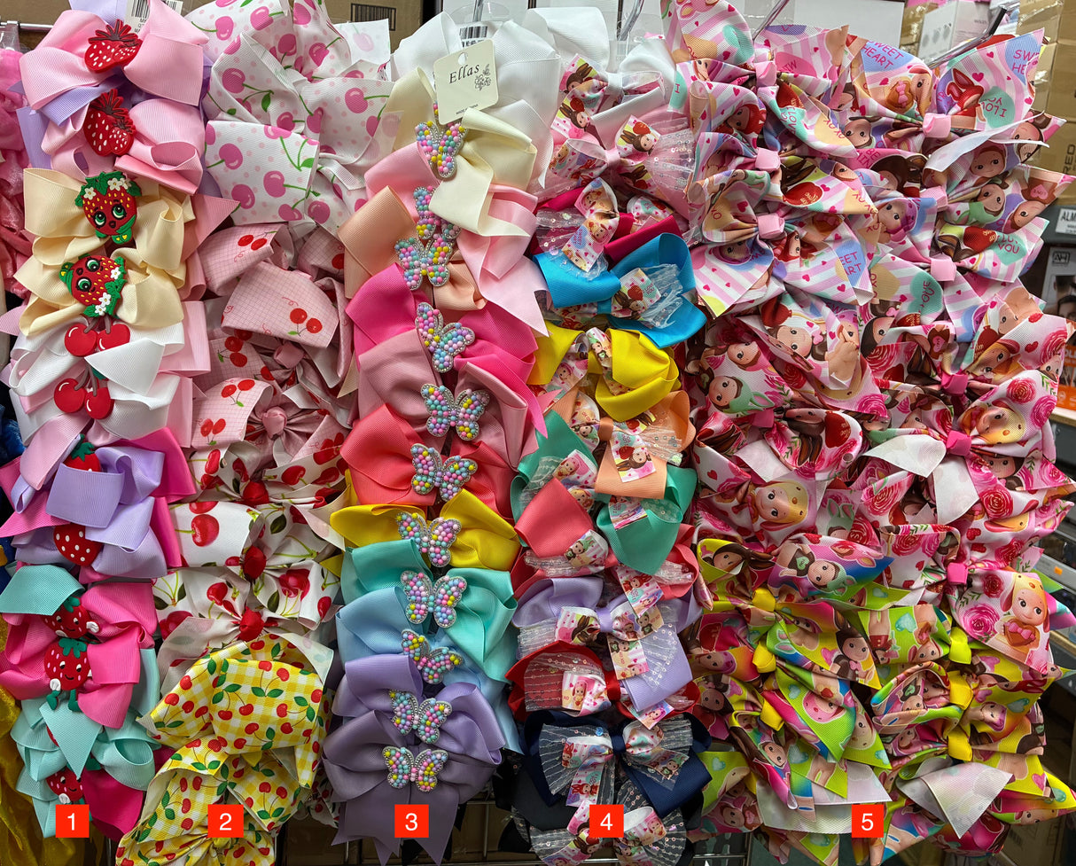 Wholesale Design Hair Bows #03TOP (12/24PC)