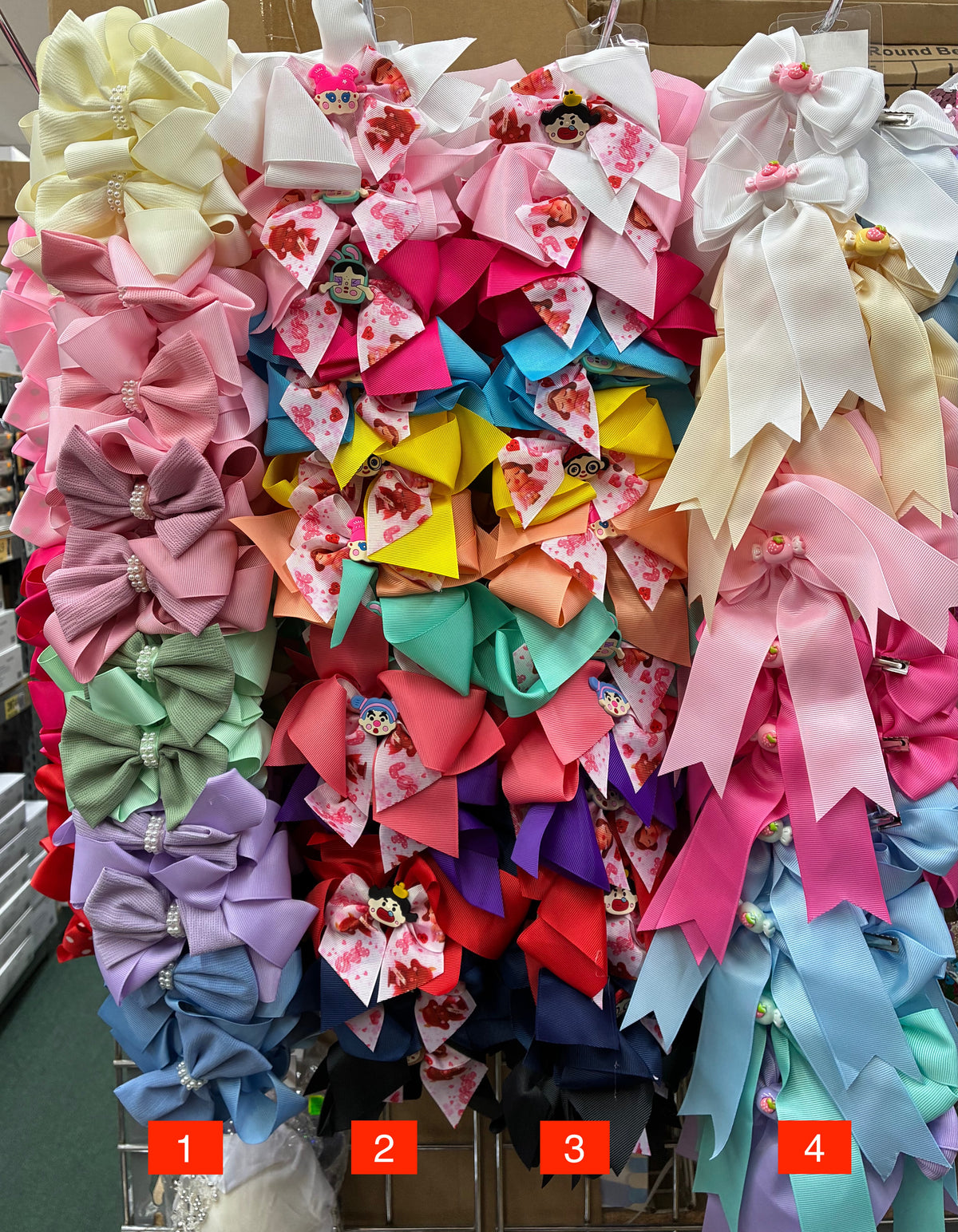 Wholesale Design Hair Bows #05TOP (12/24PC)