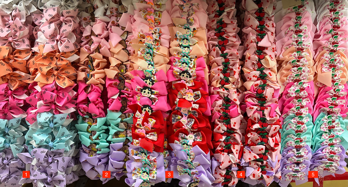 Wholesale Design Hair Bows #08BOT (12PC)