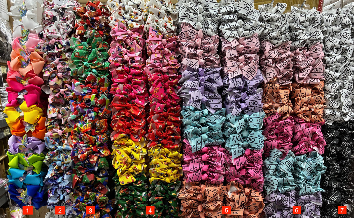Wholesale Design Hair Bows #08TOP (12PC)