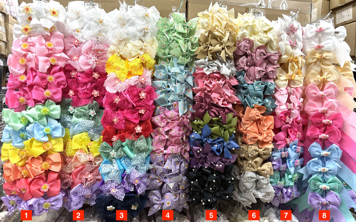 Wholesale Design Hair Bows #10TOP (12PC)