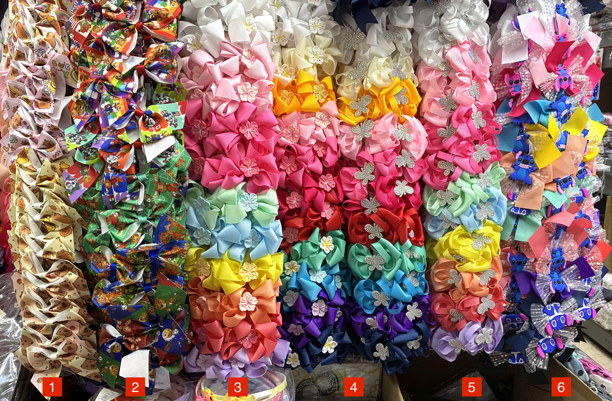 Wholesale Design Hair Bows #11BOT (12PC)