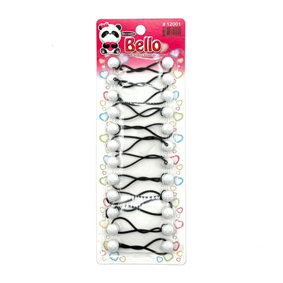 14 Ball / 12mm Ball Ponytail Holders - Multiple Colors (1PC/Single)