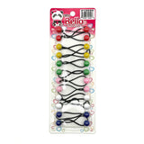 14 Ball / 12mm Ball Ponytail Holders - Multiple Colors (12PC/Bulk)