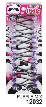 14 Ball / 12mm Ball Ponytail Holders - Multiple Colors (1PC/Single)