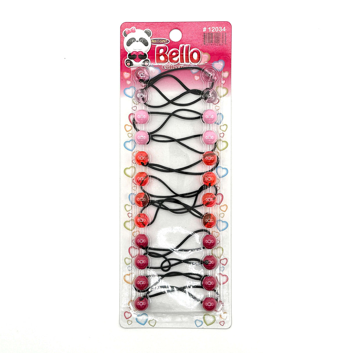 14 Ball / 12mm Ball Ponytail Holders - Multiple Colors (12PC/Bulk)