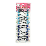 14 Ball / 12mm Ball Ponytail Holders - Multiple Colors (12PC/Bulk)