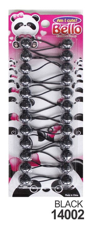 10 Ball / 16mm Ball Ponytail Holders - Multiple Colors (12PC/BULK)