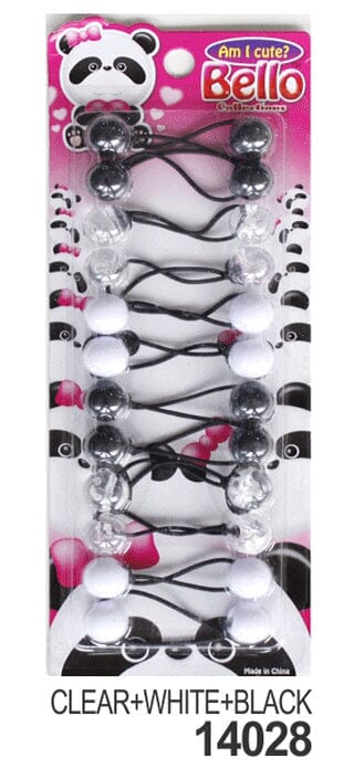 10 Ball / 16mm Ball Ponytail Holders - Multiple Colors (1PC/Single)