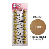 10 Ball / 16mm Ball Ponytail Holders - Multiple Colors (1PC/Single)