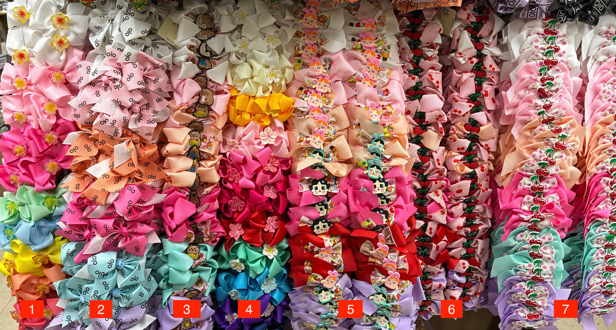 Wholesale Design Hair Bows #14BOT (12/24PC)