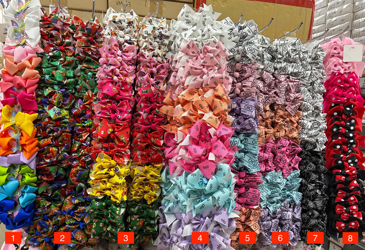 Wholesale Design Hair Bows #14TOP (12/24PC)