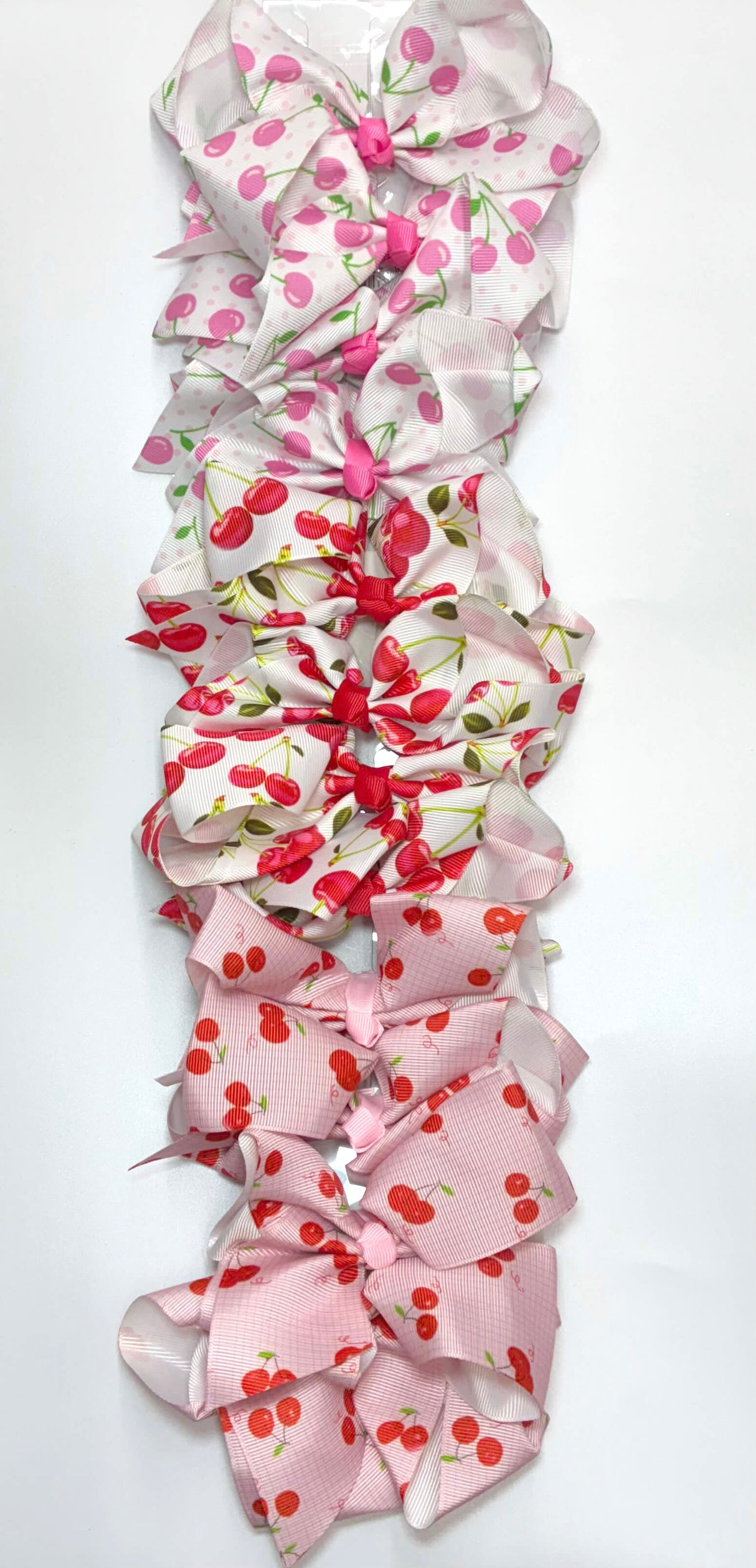 HAIRBOW LARGE CHERRY DESIGN #ETP2403 (12PC)