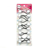 8 Ball / 20mm Ball Ponytail Holders - Multiple Colors (12PC/Bulk)