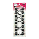 8 Ball / 20mm Ball Ponytail Holders - Multiple Colors (12PC/Bulk)