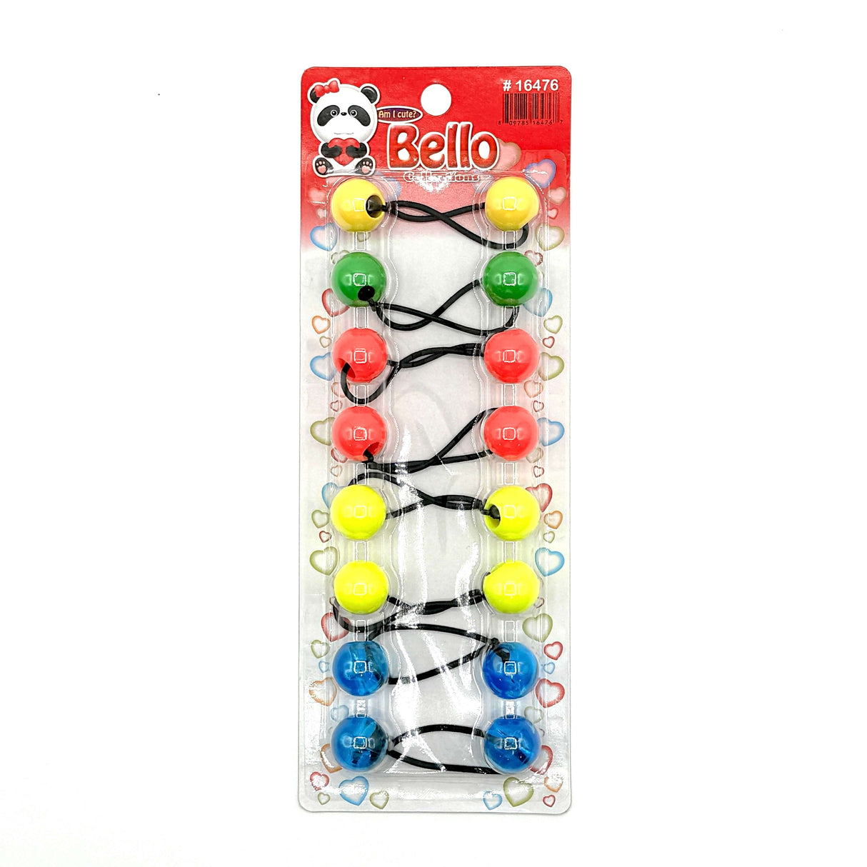 8 Ball / 20mm Ball Ponytail Holders - Multiple Colors (12PC/Bulk)