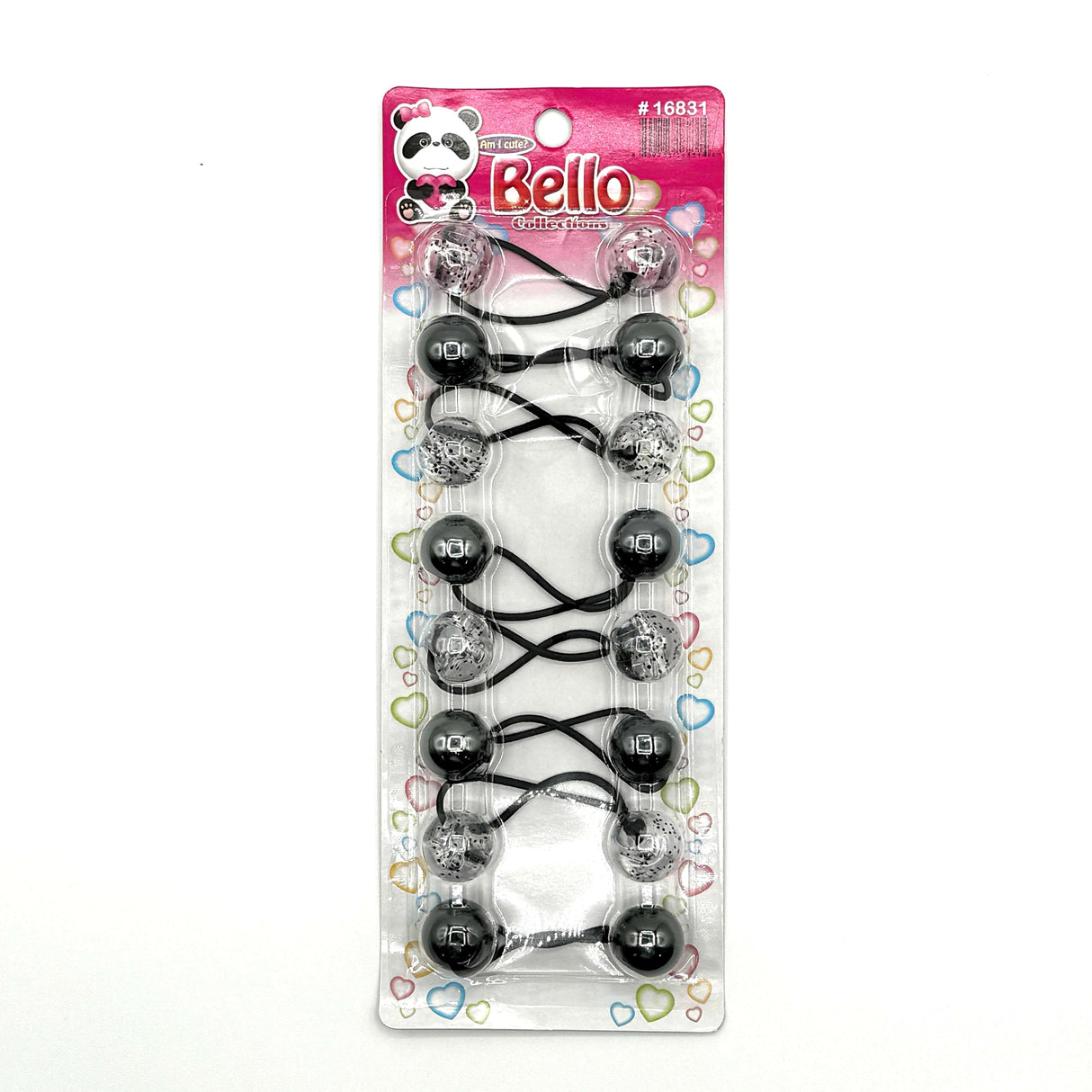8 Ball / 20mm Ball Ponytail Holders - Multiple Colors (12PC/Bulk)