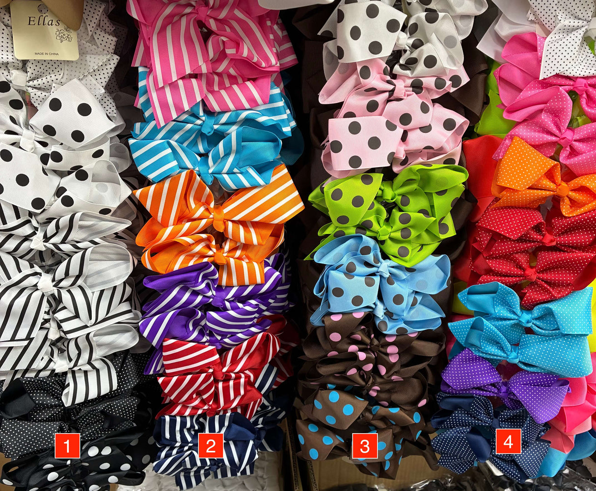 Wholesale Design Hair Bows #16BOT (12PC)