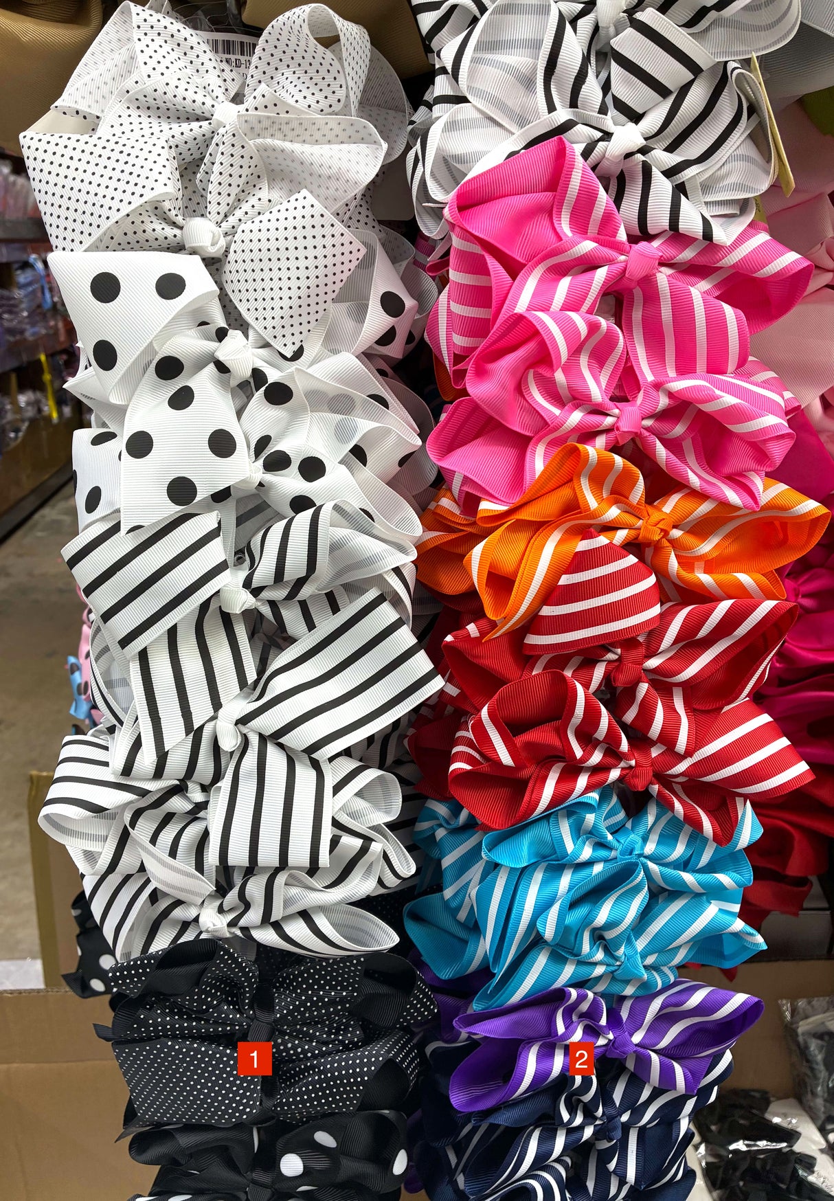 Wholesale Design Hair Bows #16BOT (12PC)