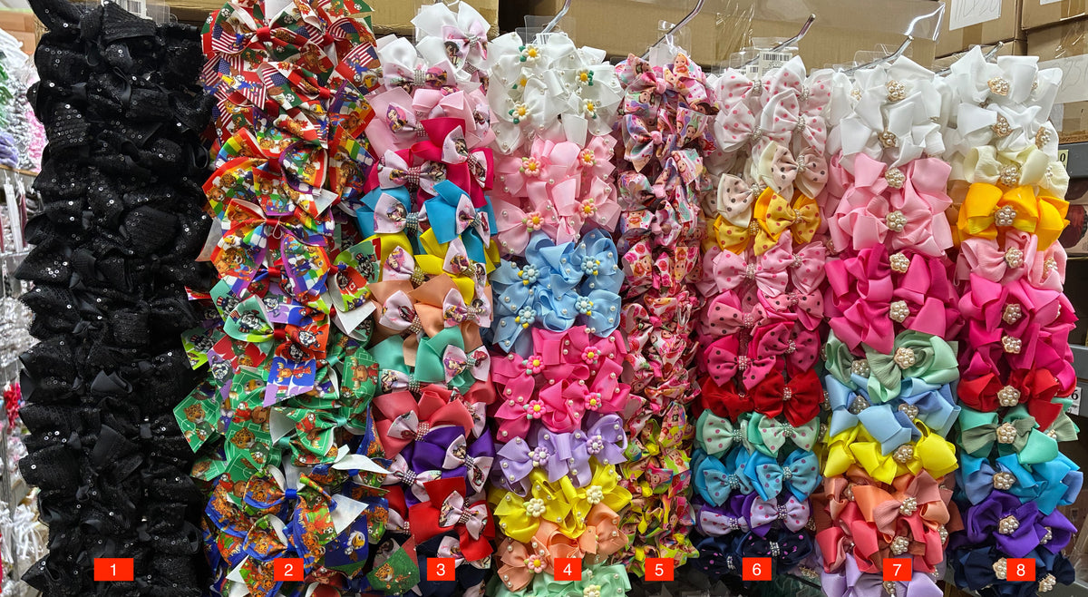 Wholesale Design Hair Bows #16TOP (12/24PC)