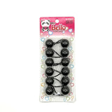 6 Ball / 24mm Ball Ponytail Holders - Multiple Colors (12PC/Bulk)