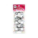 6 Ball / 24mm Ball Ponytail Holders - Multiple Colors (12PC/Bulk)