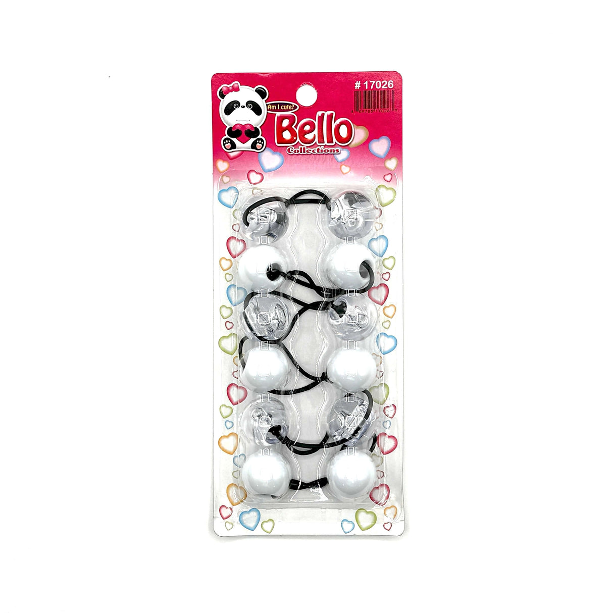 6 Ball / 24mm Ball Ponytail Holders - Multiple Colors (1PC/Single)