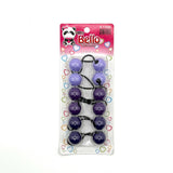 6 Ball / 24mm Ball Ponytail Holders - Multiple Colors (12PC/Bulk)