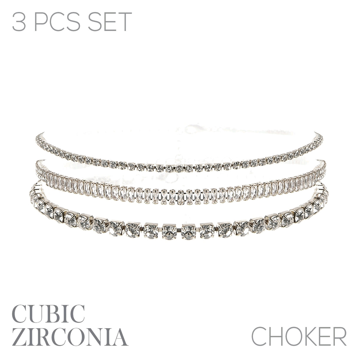 Fashion Choker Set #17825CR-S (PC)