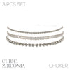 Fashion Choker Set #17825CR-S (PC)