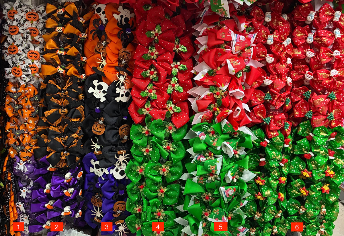 Wholesale Design Hair Bows #17BOT (12/24PC)