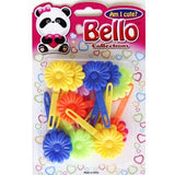 Flower(Sun) Barrette - Multiple Colors (12PC/BULK)