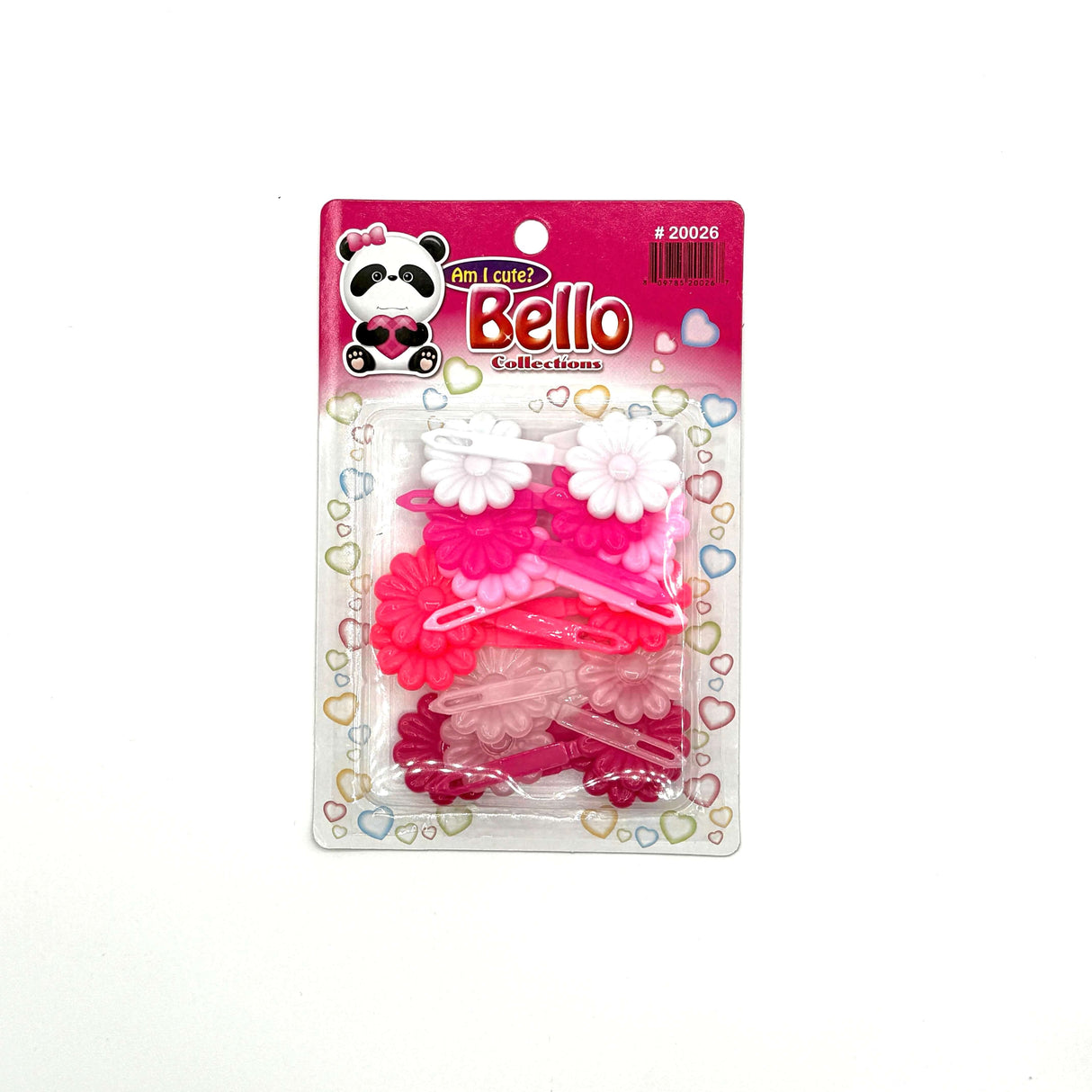 Flower(Sun) Barrette - Multiple Colors (12PC/BULK)