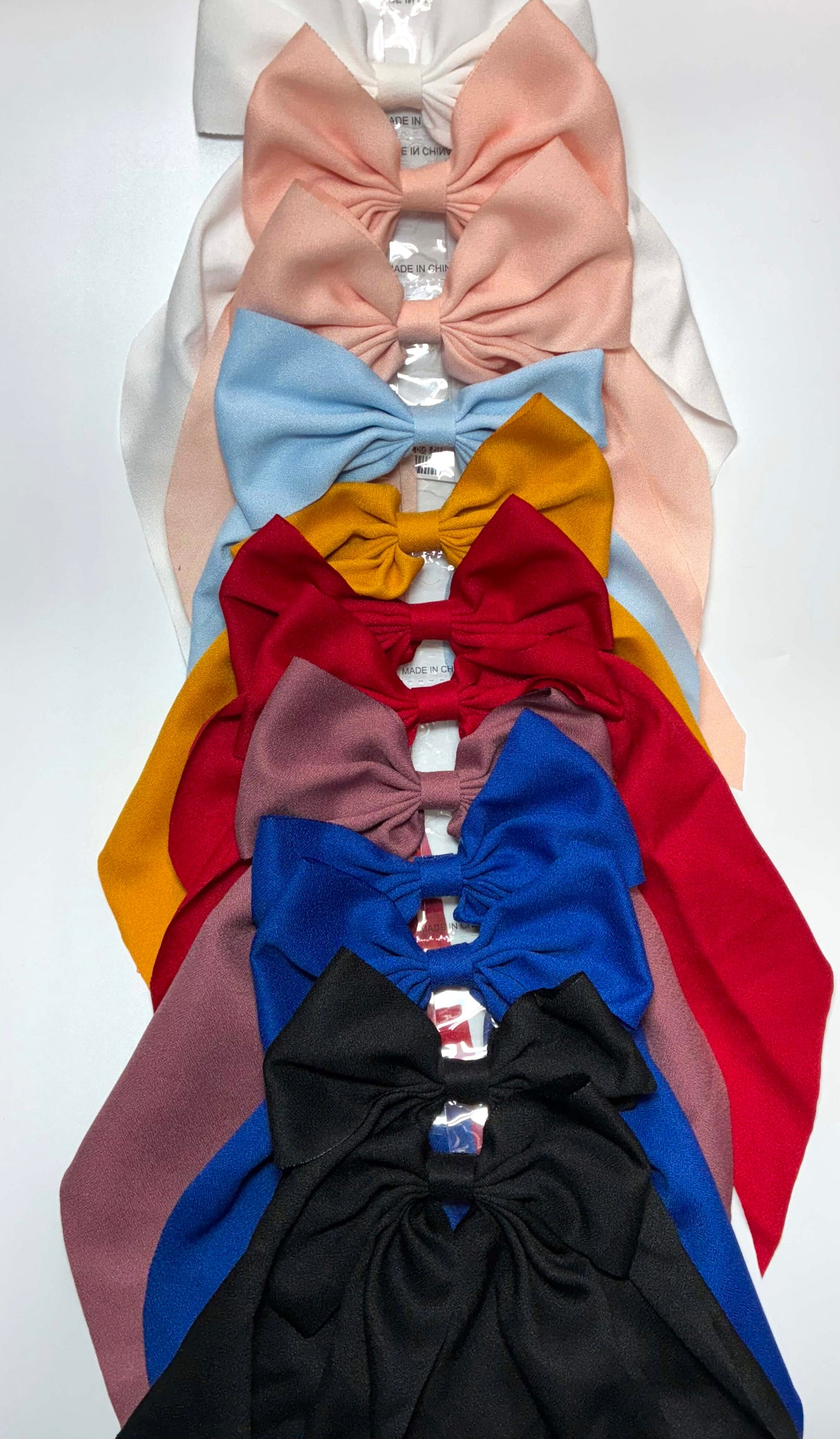 HAIRBOW LONG TAIL ASSORT #RBW0947R (12PC)