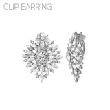 Fashion Flower Clip-On Earrings #25666 - Multiple Colors (PC)