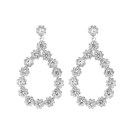 Fashion Floral Teardrop Dangle Earrings #28319 - Multiple Colors (PC)