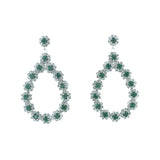 Fashion Floral Teardrop Dangle Earrings #28319 - Multiple Colors (PC)