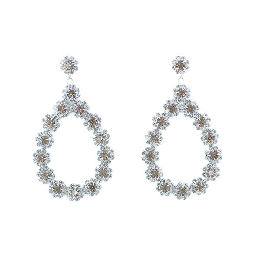 Fashion Floral Teardrop Dangle Earrings #28319 - Multiple Colors (PC)