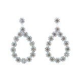 Fashion Floral Teardrop Dangle Earrings #28319 - Multiple Colors (PC)