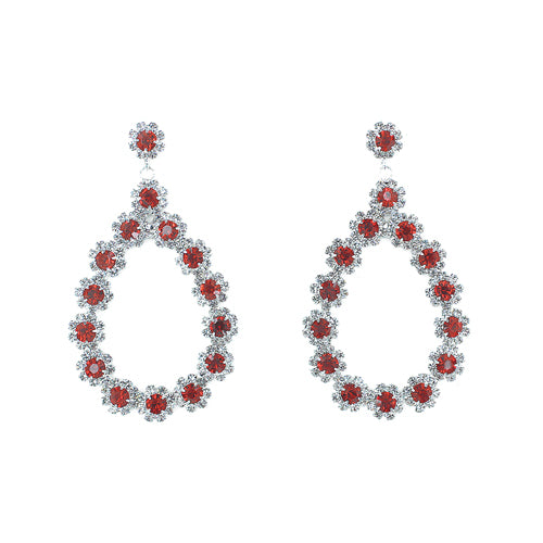 Fashion Floral Teardrop Dangle Earrings #28319 - Multiple Colors (PC)