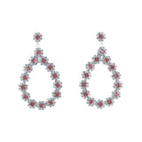 Fashion Floral Teardrop Dangle Earrings #28319 - Multiple Colors (PC)