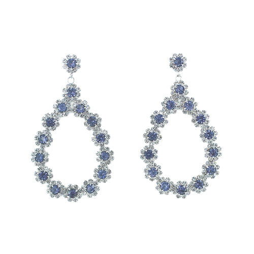 Fashion Floral Teardrop Dangle Earrings #28319 - Multiple Colors (PC)
