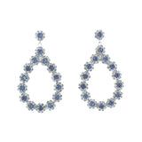 Fashion Floral Teardrop Dangle Earrings #28319 - Multiple Colors (PC)